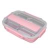 1.2L Leakproof Lunch Box 4 Compartment Bento Lunch Box Portable Insulated Lunch Box  For Office