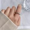 Simple Braided Plain Ring Twist Ring Line Winding Ring Cold Wind Versatile Open Index Finger Ring