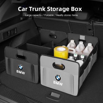 FED3 Oxford Cloth Car Trunk Storage Box For I4 F11 E90 E46 E60 E39 E36 E92 E91 X7 Large Capacity Foldable Organizer Case Keychain