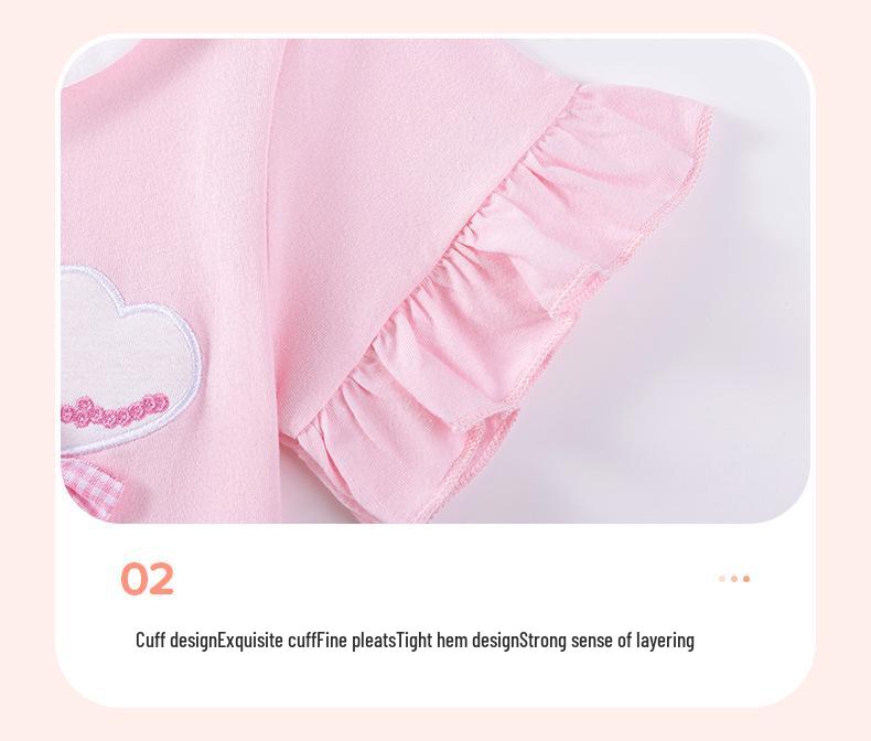 Little Maven Summer Girls' Cute Two-Piece European Style Set