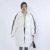 Solid Color Bread Jacket Women's Medium and Long Simple Thickened Hooded Sports Loose Down Jacket