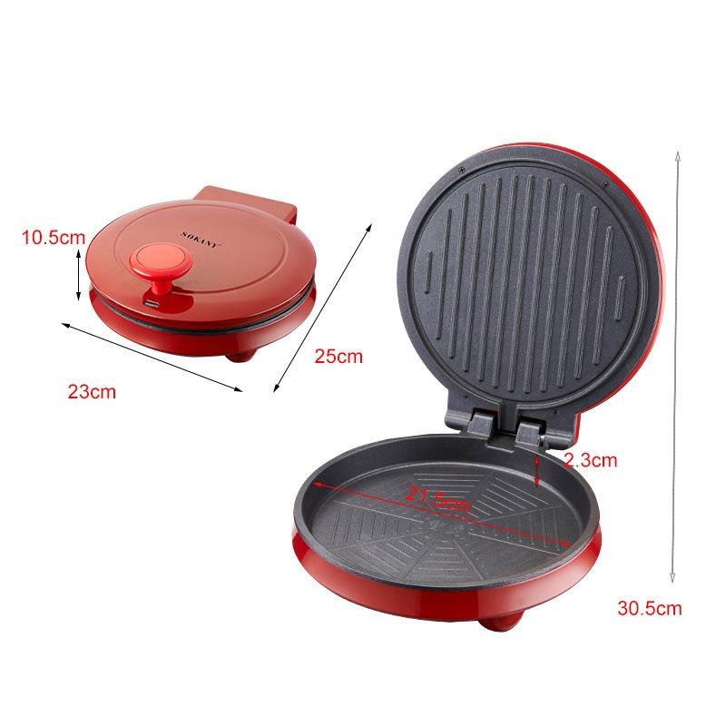 110V Electric Pizza Machine, Double-sided Heating Electric Cake Pan, Pancake Machine, Pancake Machine, Multi-function Frying