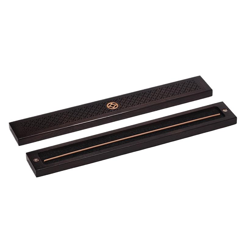 Natürlicher Sandelholz-Räuchergefäß mit Ablageplatte Magnetische Aromatherapie Holzbox für Räucherstäbchen Brennende ausgehöhlte Box