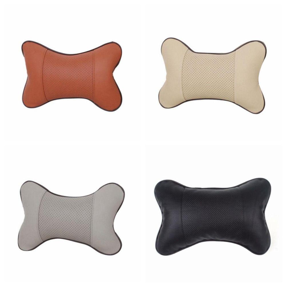 PU kůže Autosedačka Hlava Krk Polštář PU kůže Hlavová opěrka Polštář Dekorace do auta