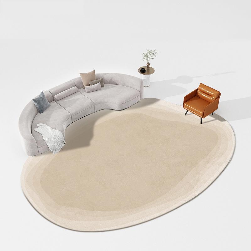 Wabi-sabi Wohnzimmerteppich Leichter Luxus Geformt Große Fläche Schlafzimmer Bettdecke Zuhause Weicher Imitations-Kaschmirteppich