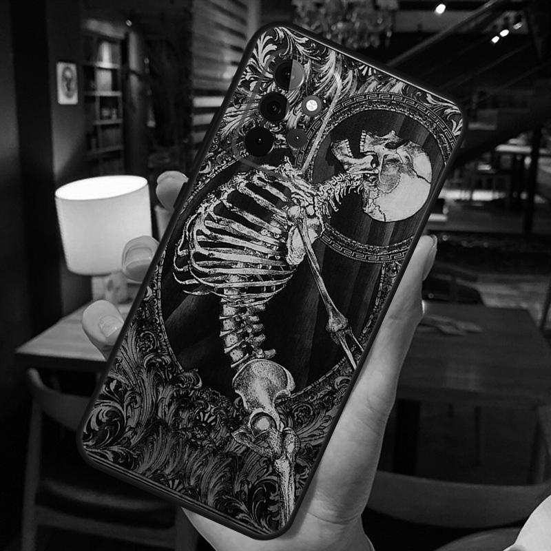 Gothic Fashion Skull Funda For Samsung A53 A33 A23 A13 A32 A22 A42 A52 A12 A51 A71 A52S A14 A34 A54 Case Cover