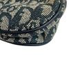 Dior Trotter Canvas Saddle Shoulder Bag Navy Canvas Used