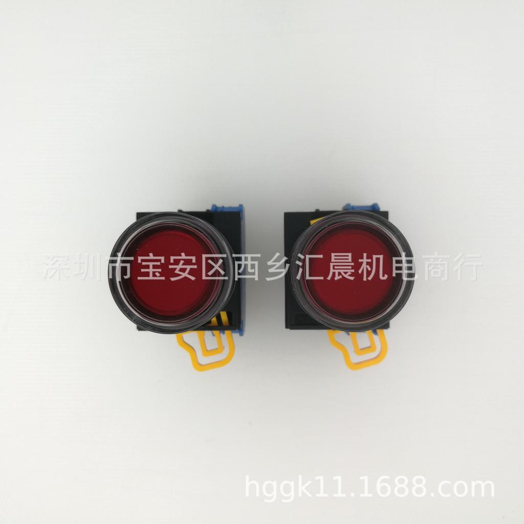 Illuminated Self-Locking Push Button Switch: YW1L-AF2E20QM3R / YW1L-AF2E10Q0R