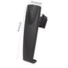 Portable Walkie Talkie Belt Clips, Black Plastic Clamp Clip for  STP8000 STP8038 STP8035 STP8040 STP9000