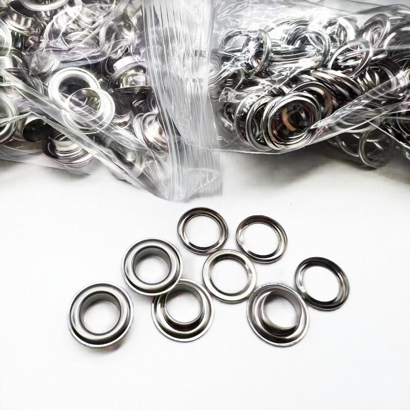 500 Sets 10.5mm Dual-Tone Metal Rivet Eyelets With Hand Press Plier Shoes Bags Leathercraft DIY
