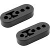 2 PCS Rubber Exhaust Hanger, 4 Hole Dense Rubber Muffler Mount Bracket, Universal Vibration Dampener & Pipe Support, Universal for Most Cars, Trucks,