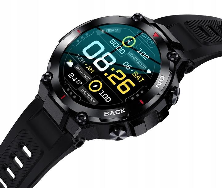Smartwatch Męski Zegarek Z Funkcja Gps Wodoodporny Polskie Menu 480Mah