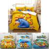 Pooh Bear Children Bedding Set With Active Dyeing For Toddler Bed Decor
