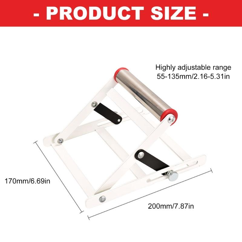 Easy Assembly Nonslip Support Stand for Cutting Machines with Adjustable Lift Height for Secure Materials Support