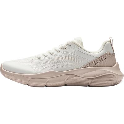 Cushioning Breathable Low Top Casual Running Shoes Women's White Pink Sneakers 922527751-3