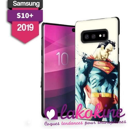 Coque Samsung Galaxy S10+ SUPER Man head