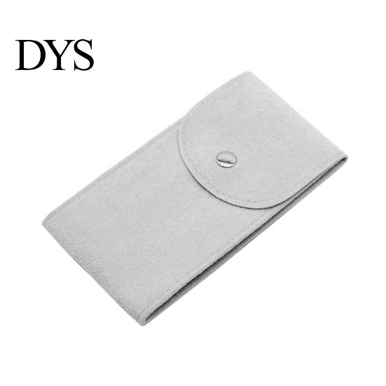 Bracelet Storage Bag Watch Anti-wear Anti-scratch Shock-proof Press Button Short Velvet Necklace Snap Design Portable Jewelry Packing Pouch Daily Use