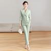 Women's Mint Green Business Suit Set