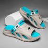 Stepping On Feeling Color Blocked Slippers Men Wear Sports Beach Sandals Outdoors In Summer NonSlip Casual