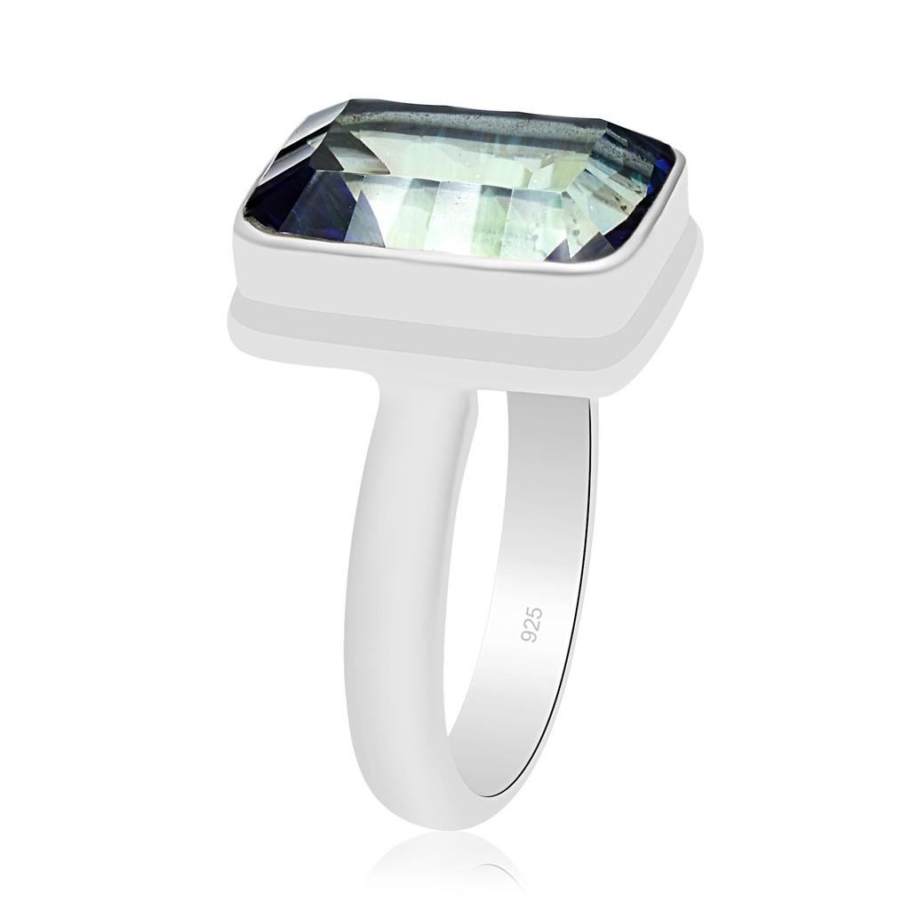 925 Sterling Silver Natural Alexandrite Gemstone Ring For Women & Girls