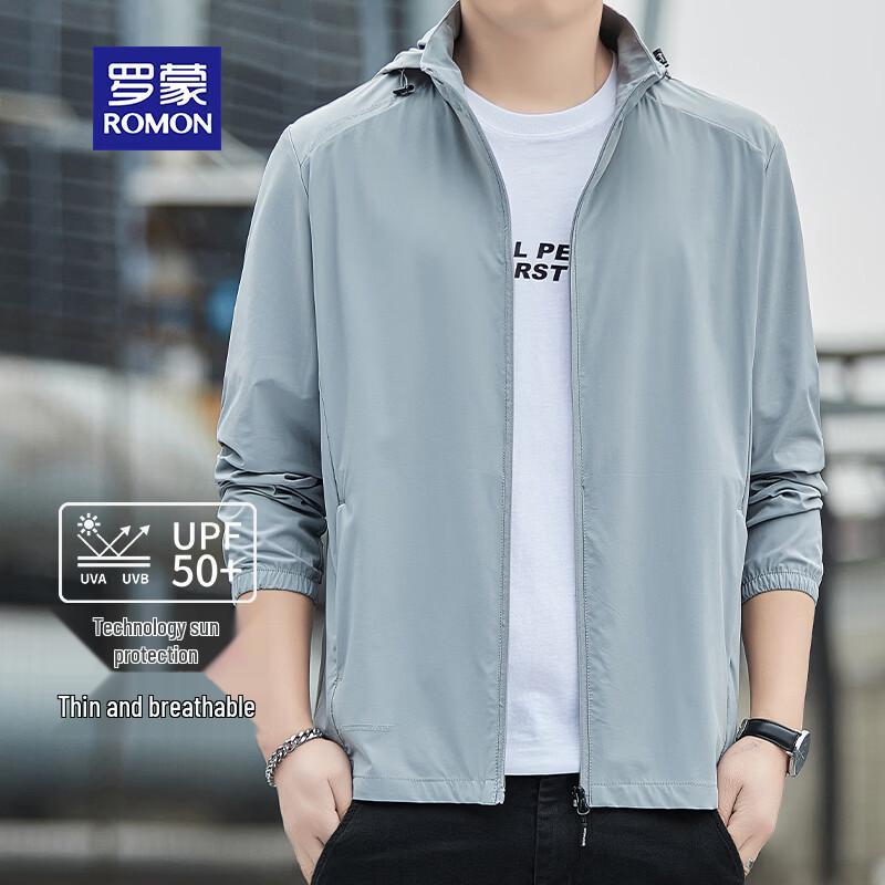 ROMON Men's Summer Lightweight Ice Silk UV Protection Jacket