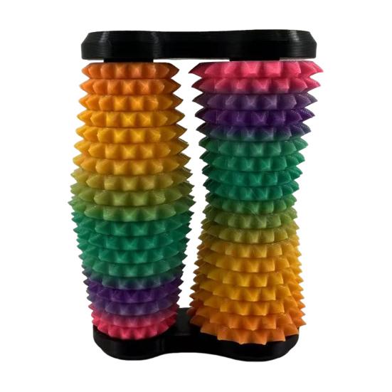 

Колючий липучий стим-фиджет игрушка вращающийся снятие стресса подростки взрослые карманный 3D-печатный инструмент для стимминга боли портативный ребристый ролик сенсорная игрушка 1pc