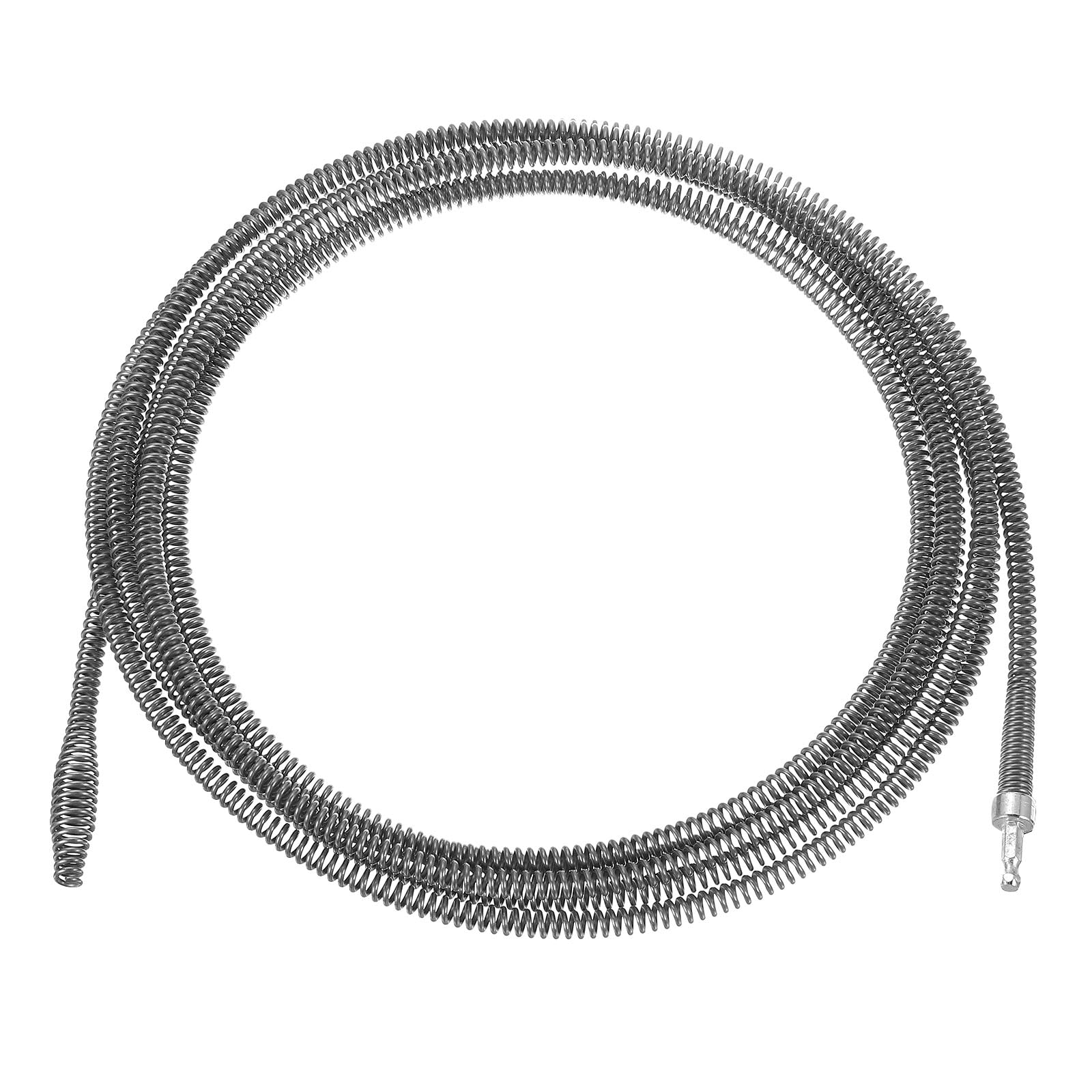 

uxcell 1 шт. Средство для прочистки канализации 5 м Толщина 10 мм Удалитель волос из канализации Соединитель для электродрели со спиральным тросом Канализационная змея для слива кухонной раковины и ванны