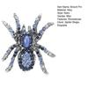 Vintage Style Overcoat Brooch Shining Rhinestones Decor Spider Shape Shawl Scarf Pin Men Suit Coat Simple Badge Fashionable Accessories