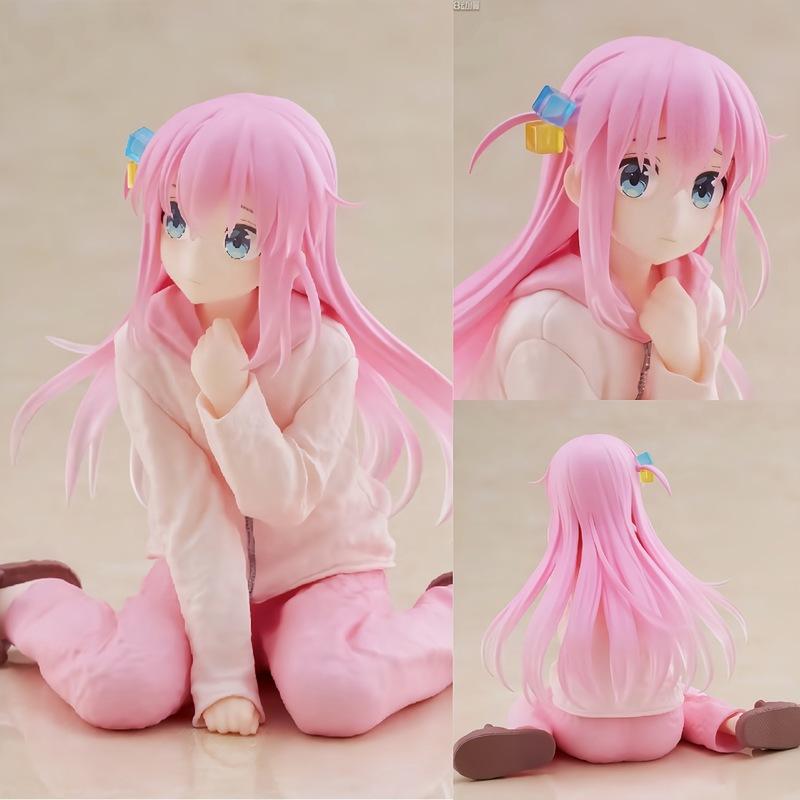 Anime Bocchi The Rock Gotoh Hitori Pajamas PVC Figure Model Pretty Girl Statue Desktop Decoration Collectible Trendy Toy Gifts