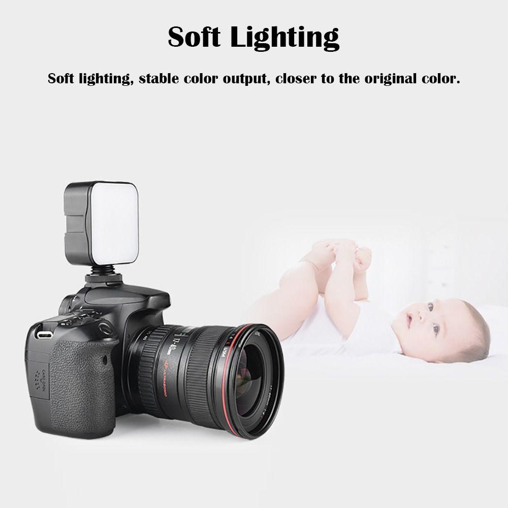 Mini RGB Fill-in Light USB Charging Dimmable Photography Lamp 6000K Portable LED Video Light for Canon/Nikon/Sony Mobile Phone