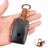 Genuine Leather Key Case Compatible for Mazda, Car Key Protector Japanese Auto Decoration Accessories, Fits 3 & 4 Button Keys
