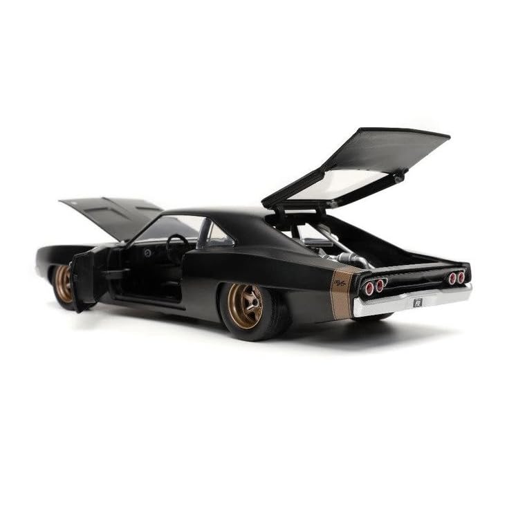 JADATOYS 1:24 Fast and Furious Diecast Car: DOM's 1968 DODGE CHARGER WIDEBODY