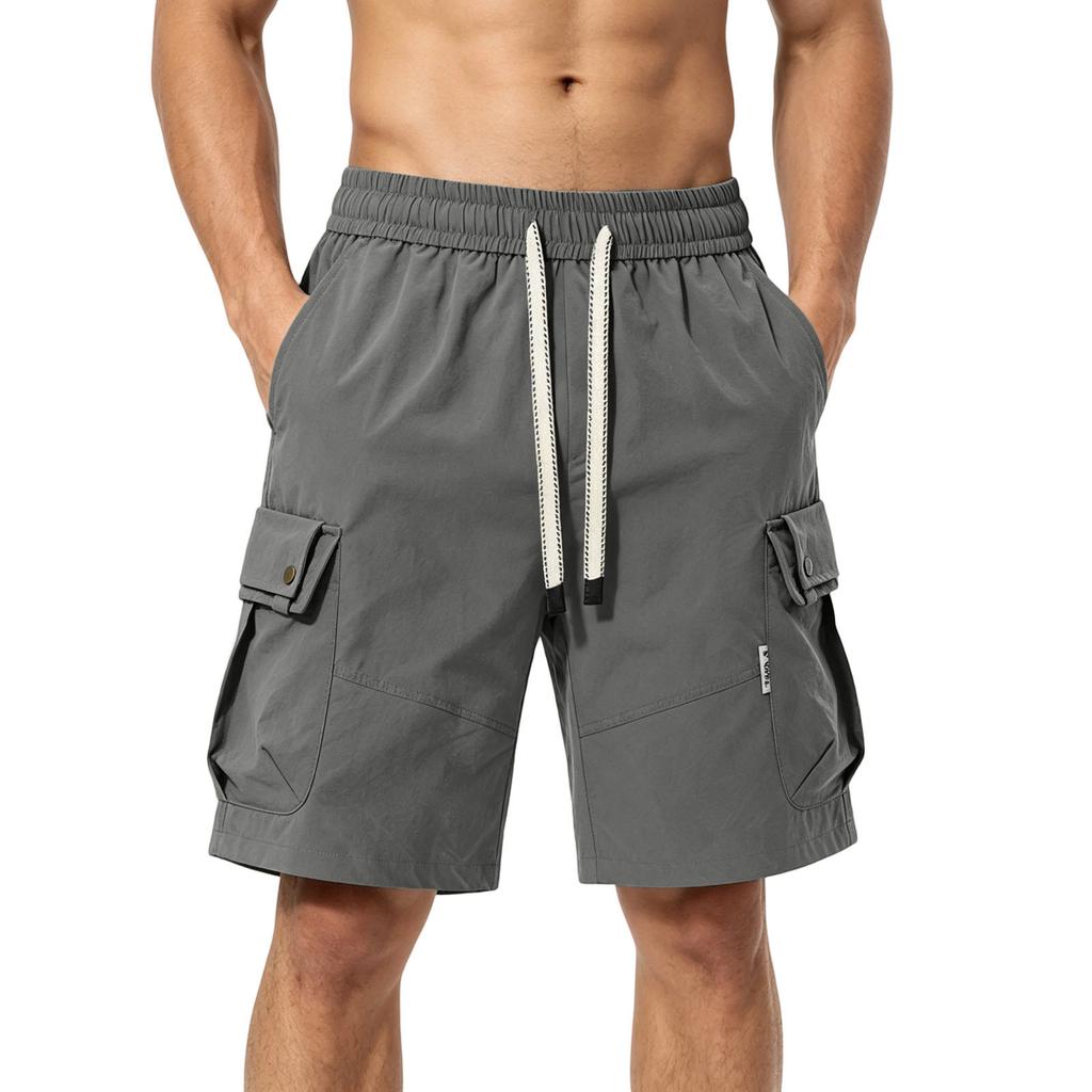 Heren Cargo Shorts voor de Zomer Meerdere Zakken Panelen Street Casual Knielengte