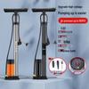 Manual High-Pressure Bicycle & Motorcycle Pump, Multi-functional Inflator for Home and Sports.