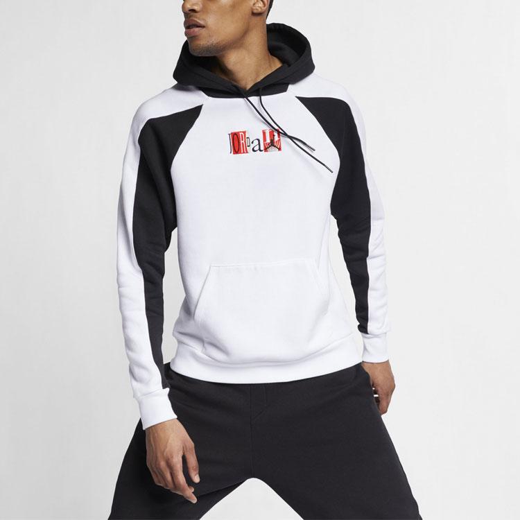 Jordan Alphabet Print Casual Pullover Hoodie Men Tops BV5455-100