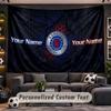 Rangers FC Personalized Tapestry Support Custom Name, Wall Art Home Decoration