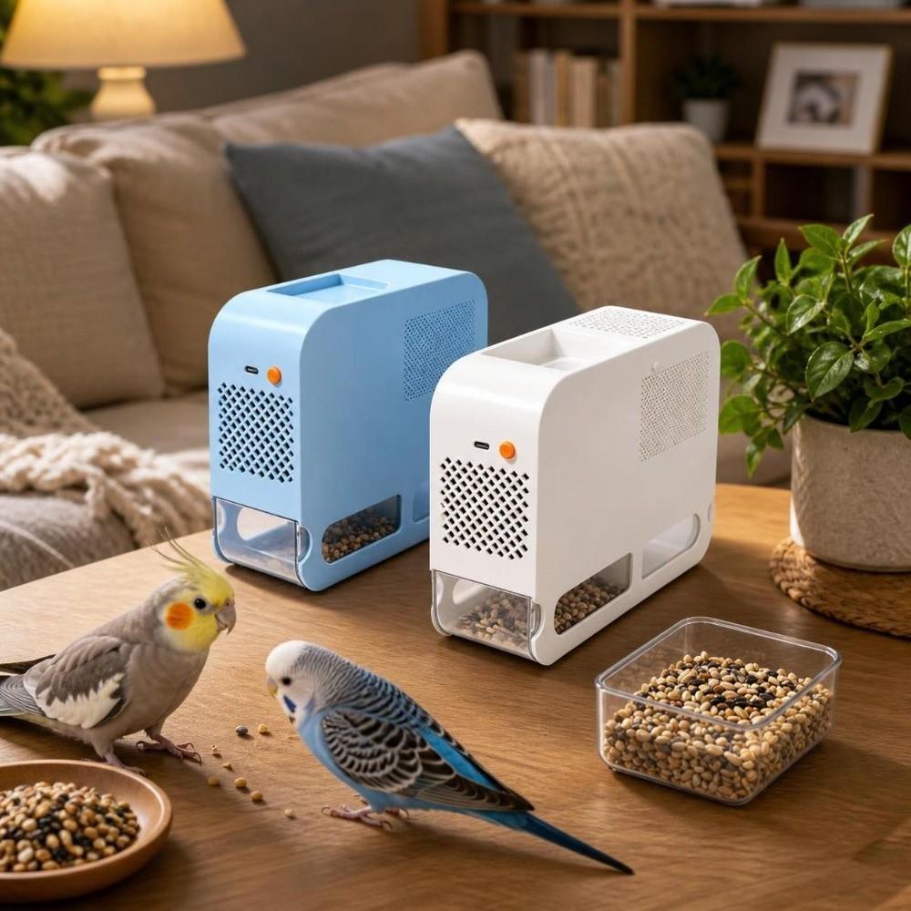 Electric Bird Food Shell Blowing Machine Efficient Parrot Feed Shell Blowing Machine Bird Breeder