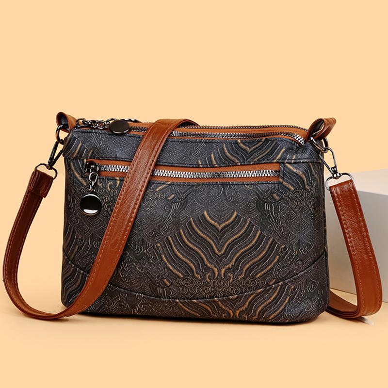 Color Block Messenger Bag  Women Small Square Bag Mother Bag