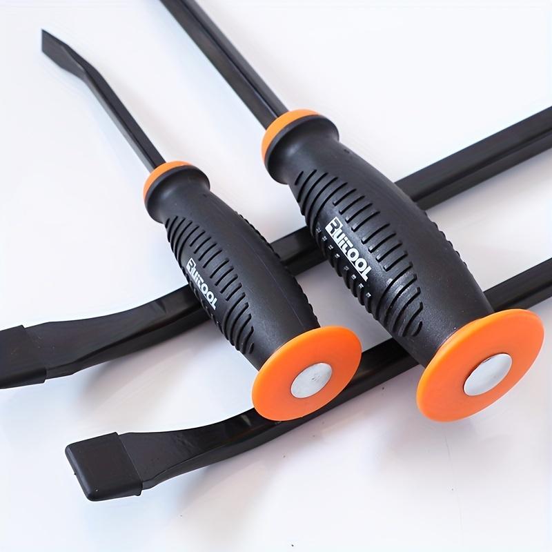 Wytrzymały łom klasy przemysłowej pogrubiony łom z kątową końcówką ochronna nasadka do uderzania młotkiem uchwyt do podważania i podnoszenia