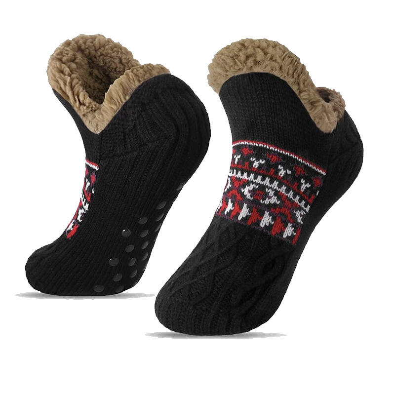 Thermal Women Mens Floor Socks Winter Warm Short Cotton Thickened Home Sleeping Soft Non Slip Grip Fuzzy Floor Socks