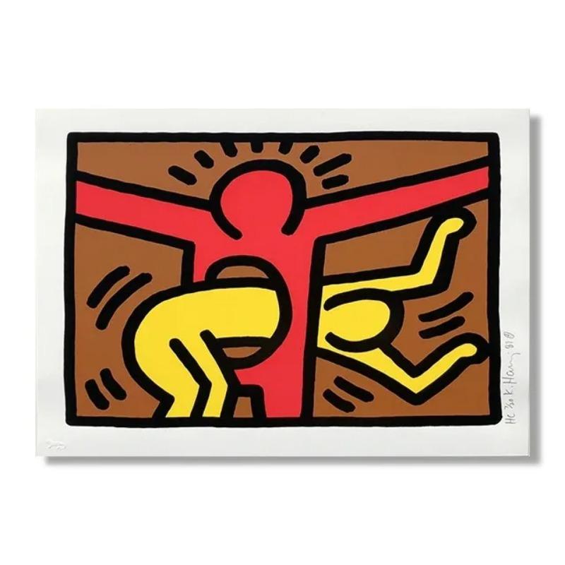 Abstract Keith Artwork Funny Dancer Clown Wall Art Canvas Painting  Nordic Posters and Prints for Living Room Decor  Modern Wall