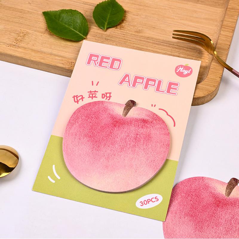 Cute Melon and Fruit Post-it Notes for Students, High-value Fruit Sticky Notes Can Be Torn, Leave a Message, Note Sheet N Times Sticker