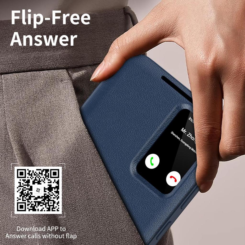 Case For Samsung Galaxy S25 Ultra Smart Window Leather Wallet Flip Cover