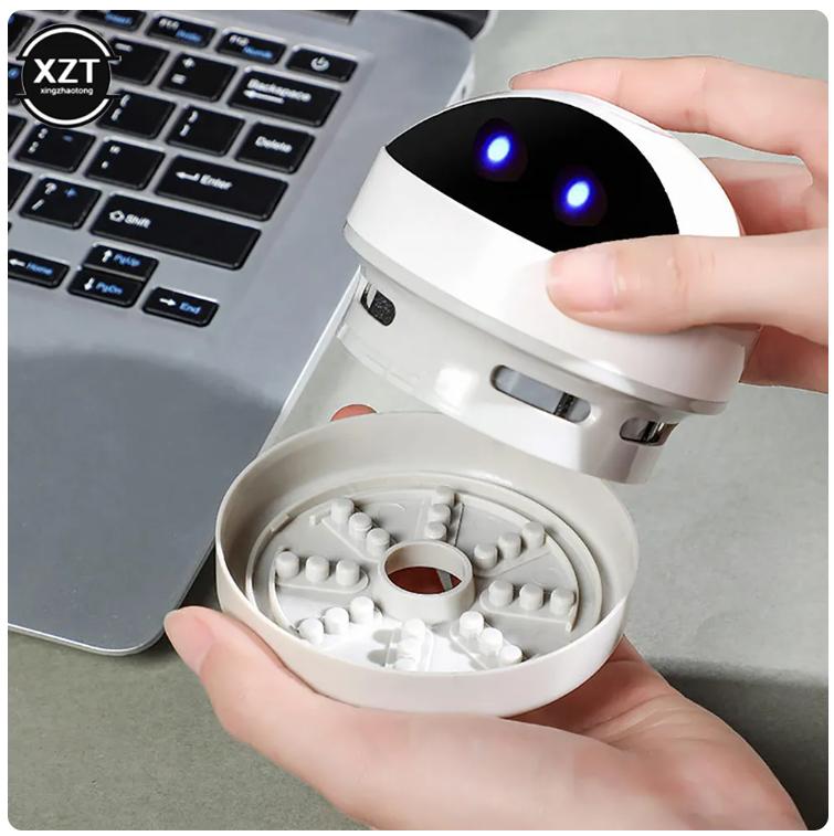 Xiaomi Mini Desktop Vacuum Cleaner Handheld Wireless Cleaner Portable Desktop Sweeper Office Home Cleaning Tools Pencil Eraser Crumbs
