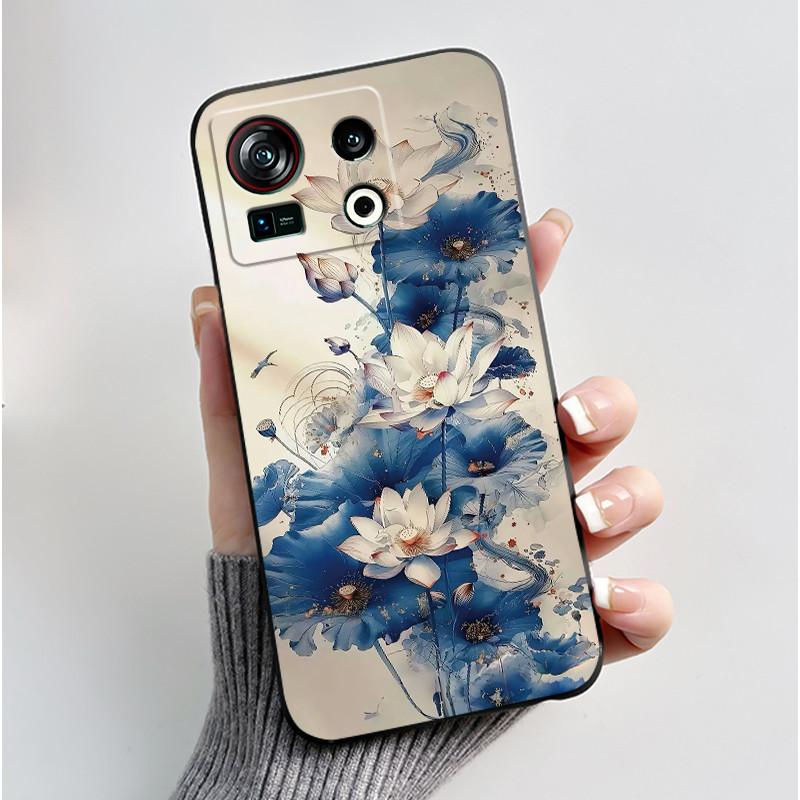 Casing For ZTE Nubia Z40S Pro Case Aesthetic Luxury Cute Cool Boy Girl Cover Black Matte Soft TPU Silicone Shockproof Phone Case