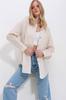 Women's Shirt New Season Fashion Mustard Oversize Linen Shirt