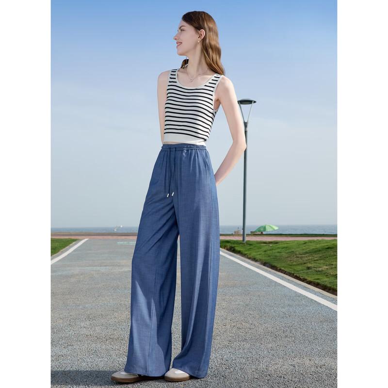 Women's Cooling High-Waisted Wide-Leg Pants