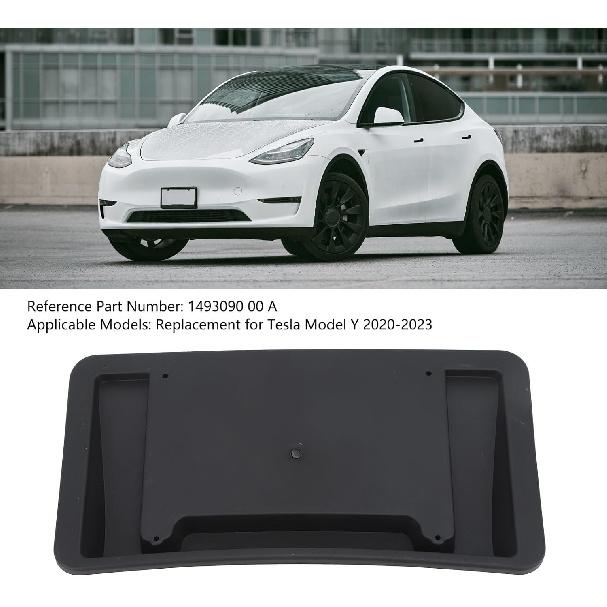 Front License Plate Holder for Teslas Plate Mount Bracket 1493090 00 A, Sturdy Plastic Abrasion Resistants Replacement, Car Effortless Install