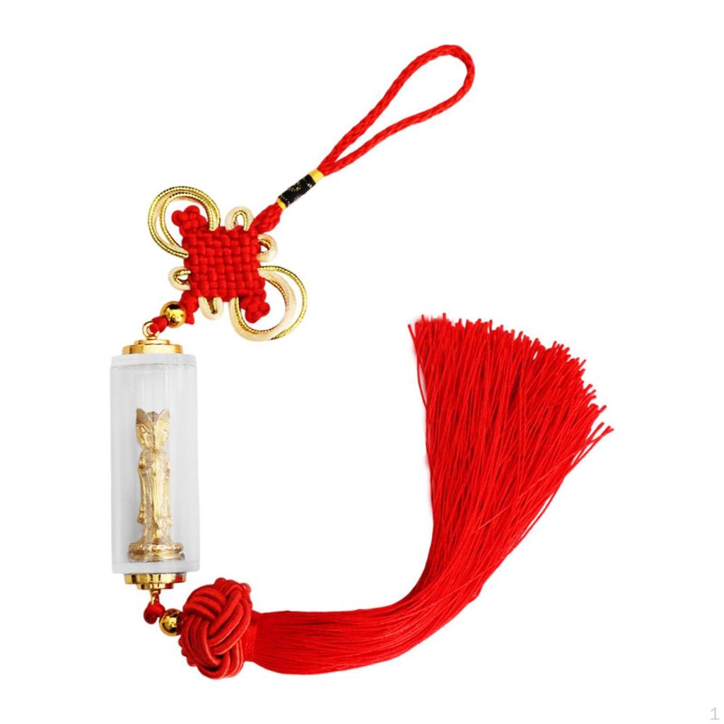 Car of The Carror Retractor Hang Strap Buddha Guanyin Statue Hanging Charm for Walls
