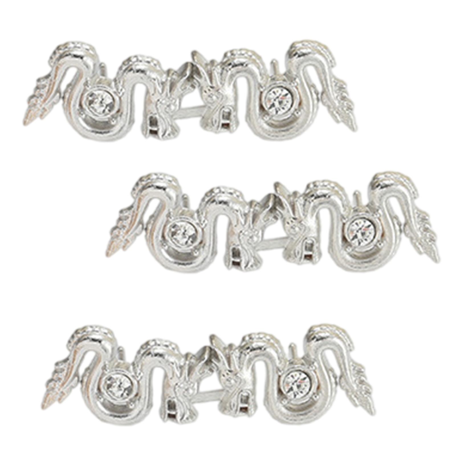 

3 шт. Зажим для утяжки талии в форме дракона для брюк, джинсов, пуговица-застежка для утяжки талии, брошь-клипса для талии, фитнес-зажим для талии 3